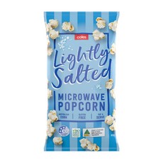 호주 콜스 전자렌지용 라이트 솔트 팝콘 Coles Salted Microwave Popcorn, 1개, 80g