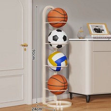 공 정리대 선반 아들방 접이식 조립형 보관대 2차 2단, 1개, 화이트 조합 4칸