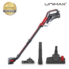 유니맥스 에어홀 2in1 멀티 진공청소기, UVC-1674R, 레드
