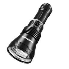 黃光潛水手電筒LED強光長續航超亮水下專業照明趕海防水夜潛頭燈 潛水燈 潛水補光燈 潛水攝影燈 潛水手電筒 潛水, P50白光單支【無電池無充電器】