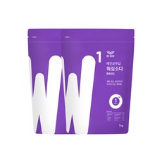 레인보우샵 베이킹소다 베이직, 1kg, 2개