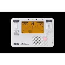 【JUDY樂器店】全新 KORG TM-70C 調音器 節拍器 (含CM400拾音夾) (黑/白) 日本製, 1個, TM-70C(白色含CM400拾音夾)