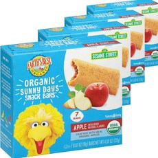 [얼스베스트] 써니데이 스낵바 세서미 스트리트 키즈 스낵 미국직배송 133g 4개, 스위트 포테이토 캐럿 7개입 4개