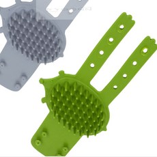 유니상점 고양이 실리콘 브러쉬 1p 미용용품, 그레이, 1개