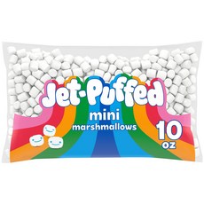 크래프트 젯 퍼프드 미니 마시멜로 10온스 백 (2개 묶음) Kraft Jet Puffed Mini Marshmallows 10 Ounce Bag (Pack of 2), 283g, 1개