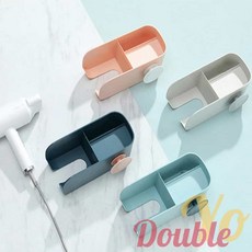 라온지니 드라이기 거치대 홀더 헤어드라이기걸이 헤어드라이기거치대 욕실드라이기거치대, 스카이블루-블루