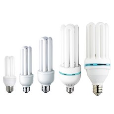 장수램프 삼파장전구/ 형광램프 E26 E39, EL 25W(E26) 전구색, 1개