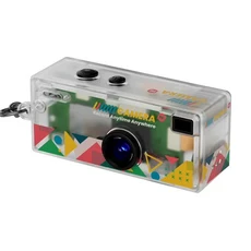 Magecam 디지털 카메라 0.96인치 키체인 레트로 메모리 카드 지원 매우 캠코더 플래시 포함, 02 Camera Add 32G TF, 01 Transparent