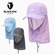 [백화점정품] 블랙야크 아동용 버킷햇 벙거지 메쉬 플랩 캠핑 차양 분리캡