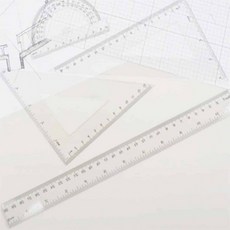 모아락스토어 학생용 삼각자 세트 4P 직각자 제도