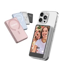 싱코 XView M4 Touch 스마트폰 후면 프리뷰 맥세이프 셀카 모니터, 1개, XView M4 Touch 블루