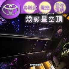 豐田 ALPHARD 阿爾法 煥彩星空頂 聲控星空頂 可原廠螢幕控制 阿法 星空頂, 1個