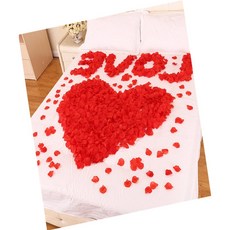 제임스마켓 인테리어 장식용 꽃잎 조화 웨딩장식, 레드