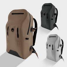 高質量跨境戶外防水雙肩登山包 潛水露營騎行TPU氣密背包, 淺咖色,30L