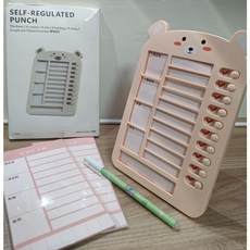 SDLP 自律打卡器，附內頁與書寫筆, 1個, 淺粉色