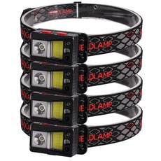 충전식 모션센서 LED 헤드랜턴 캡라이트 낚시 등산 캠핑 후레쉬 랜턴, 혼합색상, 4개