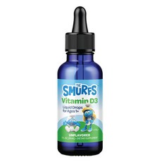 THE SMURFS 藍色小精靈 維生素D3液態滴劑 無味, 1瓶, 30ml