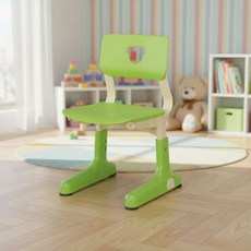 BS 높이 조절 가능 유아 유치원 초등학생 어린이 의자(4~8세) 연두색, BS 높이 조절 가능 유아 유치원 초등학생 어린이 의자