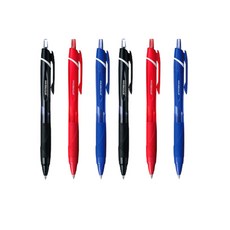 유니 유성펜 제트스트림 SXN-150-07 0.7mm 블랙(2개)+레드(2개)+블루(2개)