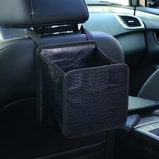 차량용 트렁크 수납함 가죽 시트백 뒷좌석 정리함 휴지통, H617 가죽, 1개
