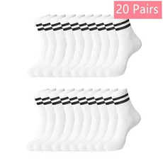 쿠쿠스토어 중간 길이 양말 여성 클래식 블랙 화이트 솔리드 컬러 유행 캐주얼 스포츠 흡수 통기성 1/7/10/, 05 20 Pair-5