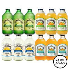 분다버그 라임+망고+레몬+만다린 375ml 각 3개씩 총 12병, 12개
