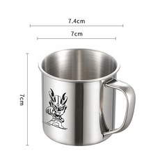 不鏽鋼兒童水杯 7cm高 7.4cm寬, 超人【316】, 1個, 260ml