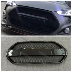 현대 벨로스터 1.6T 터보 전 모델 자동차 앞 범퍼 그릴 튜닝 호환, 유광 블랙