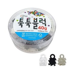 고리블록 고리블럭 고리형 이지 툭툭블럭 리필 혼합색 40g, 본상품
