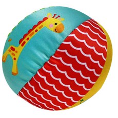 돌아기 신체협응력 발달놀이용 푹신폭신한 딸랑볼 엄마랑 실내놀이 지능볼 조카선물, 패턴, 1개