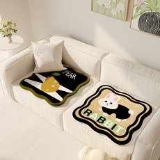 해피유통 귀여운 동물 캐릭터 디자인 어린이 및 성인용 매트 소파용 방석 쿠션, 30*30센티미터., 5