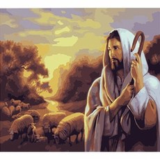 I10c 예수님과어린양(DIY명화그리기중급)(JY360), 1개