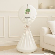 코팅블루 패브릭 고밀도 스판 지퍼식 선풍기커버, 11.모닝플랜트