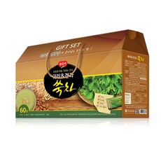 광야식품 귀리 견과 쑥차 선식 프리미엄 선물세트 60포 1200g, 1개, 1개, 60개입