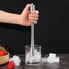 스텐 하이볼 스틱 칵테일 머들러 스틱 롱 바스푼 으깨기 커피 막대 K351, 1개