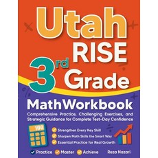 (英文圖書)Utah RISE 3rd Grade Math Workbook: Comprehensive Practice Challenging Exercises... 平裝版, Effortless Math Education, 英文