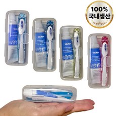 니치 여행용 칫솔 세트(전용케이스포함/색상랜덤), 3개, 20g