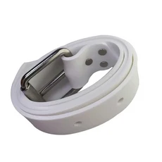 디비징하오 다이빙 웨이트 벨트 퀵 릴리스 스테인리스 버클 고무 스피어 낚시 53인치1.35m, 04 하얀색