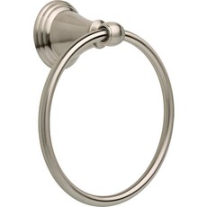 델타 핸드 타월 홀더 주방 욕실에 수건을 걸 수 있는 브러시드 니켈 링 윈드미어 액세서리, Brushed Nickel