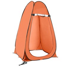 휴대용 야외 캠핑 화장실 샤워 텐트 알루미늄 프레임 자동 목욕탈의실 방수 낚시격리실, 14. Orange two windows-1, 1개