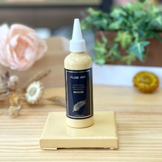 金羽毛 流體顏料 500ml 單瓶裝 台灣製 馬卡龍 彩色 螢光 金屬 莫蘭迪 壓克力顏料 手作, 莫蘭黃