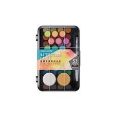 雄獅 雙層粉餅水彩WCC-N53 色彩鮮明飽和 雙層設計方便攜帶 初學者也能快速上手, 53