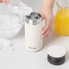 키친아트 라팔 라떼 스텐 진공 보온보냉 텀블러 350ml (크림화이트), (L) 라떼 텀블러 350ml 화이트