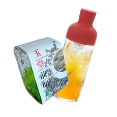 揪茶對 杉林溪玉堂明前沁爽茶套組 (含專用茶瓶) - 台灣高山茶 冷泡茶推薦, 150g, 1套