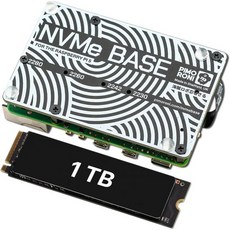 라즈베리파이 5용 NVMe 베이스 M.2 HAT PCIe 확장 보드 2230에서 2280 지원 0TB, 1 TB