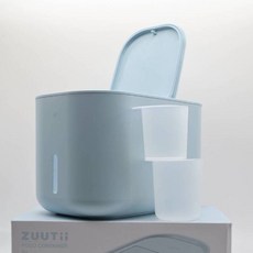 Zuutii米箱 儲米桶 加大密封防潮 附量杯, 冰川藍 送乾燥劑, 1個