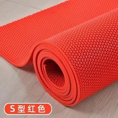 可裁剪 PVC 鏤空防滑墊, 1個, 紅色, 3.5毫米厚, 寬120釐米*長180釐米