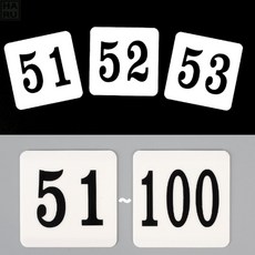 붙이는 아크릴 번호판 업체용 호수 방호수 계단표시 사물함 문패, 71, 1개