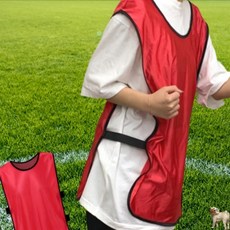꿀이맘 유아체육 축구 팀조끼 레드 단체조끼