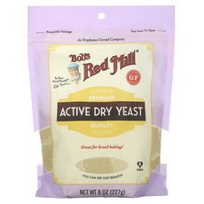 Bob's Red Mill 활성 건조 효모 글루텐 무함유 227g(8oz) BRM-04501, 227g, 1개